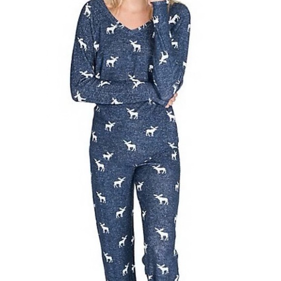 P.J. Salvage Other - PJ Salvage Winter Escape Pajama Set Small Blue Lounge Set